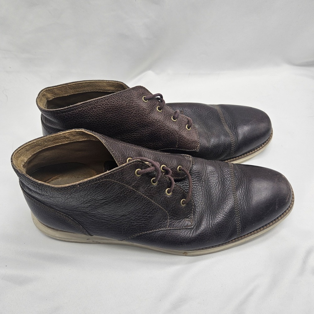 Cole Haan Grand Os Chukka Ankle Boots Men's Size 11.5 M‎ Brown Leather